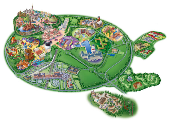 Disneyland paris plan Eurodisney