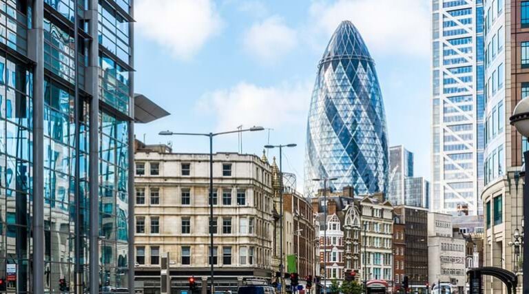 Londres Angleterre tour établissement financier "The shuttle".